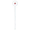 Lips (Pucker Up) White Plastic 7" Stir Stick - Round - Single Stick