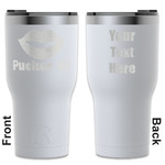 Lips (Pucker Up) RTIC Tumbler - White - Engraved Front & Back