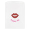 Lips (Pucker Up) White Treat Bag - Front View