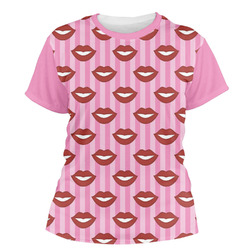 Lips (Pucker Up) Women's Crew T-Shirt - X Large