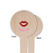 Lips (Pucker Up) Wooden 4" Food Pick - Round - Single Sided - Front & Back