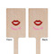 Lips (Pucker Up) Wooden 6.25" Stir Stick - Rectangular - Double Sided - Front & Back