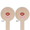 Lips (Pucker Up) Wooden 6" Food Pick - Round - Double Sided - Front & Back