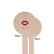 Lips (Pucker Up) Wooden 7.5" Stir Stick - Round - Single Sided - Front & Back