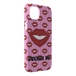 Lips (Pucker Up) iPhone Case - Plastic - iPhone 14 Plus