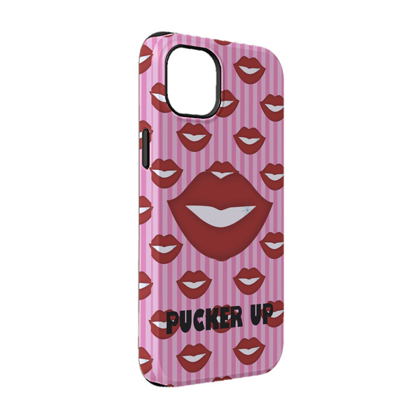 Custom Lips (Pucker Up) iPhone Case - Rubber Lined - iPhone 14