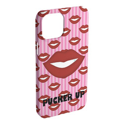 Lips (Pucker Up) iPhone Case - Plastic - iPhone 15 Plus