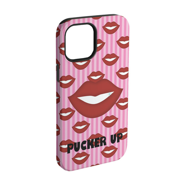 Custom Lips (Pucker Up) iPhone Case - Rubber Lined - iPhone 15 Pro