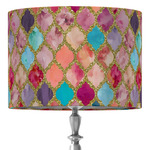 Glitter Moroccan Watercolor 16" Drum Lamp Shade - Fabric