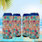 Glitter Moroccan Watercolor 16oz Can Sleeve - Set of 4 - LIFESTYLE