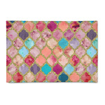 Glitter Moroccan Watercolor 2' x 3' Indoor Area Rug