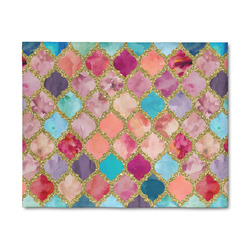 Glitter Moroccan Watercolor 8' x 10' Indoor Area Rug