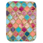 Glitter Moroccan Watercolor Baby Swaddling Blanket