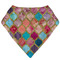 Glitter Moroccan Watercolor Bandana Folded Flat