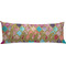 Glitter Moroccan Watercolor Body Pillow Horizontal