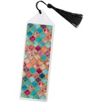 Glitter Moroccan Watercolor Book Mark w/Tassel