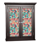 Glitter Moroccan Watercolor Cabinet Decal - Custom Size