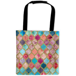 Glitter Moroccan Watercolor Auto Back Seat Organizer Bag