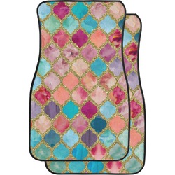 Glitter Moroccan Watercolor Car Floor Mats