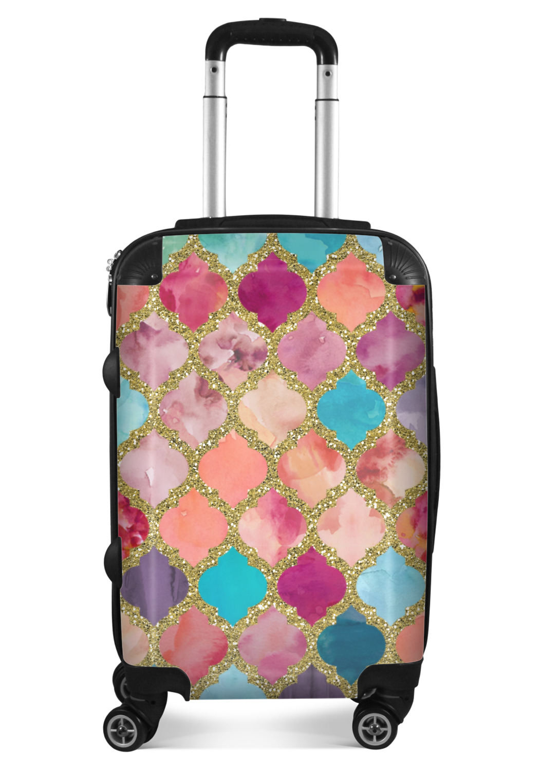 glitter carry on luggage