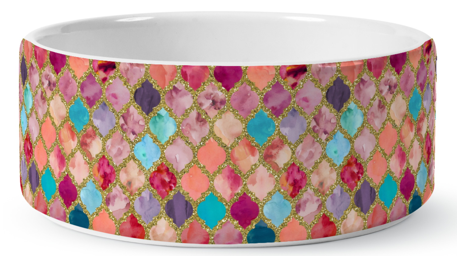 Glitter best sale dog bowl