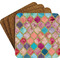 Glitter Moroccan Watercolor Coaster Set (Personalized)