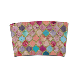 Glitter Moroccan Watercolor Coffee Cup Sleeve