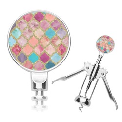 Glitter Moroccan Watercolor Corkscrew