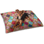 Glitter Moroccan Watercolor Dog Bed - Small