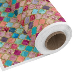 Glitter Moroccan Watercolor Fabric by the Yard - Spun Polyester Poplin