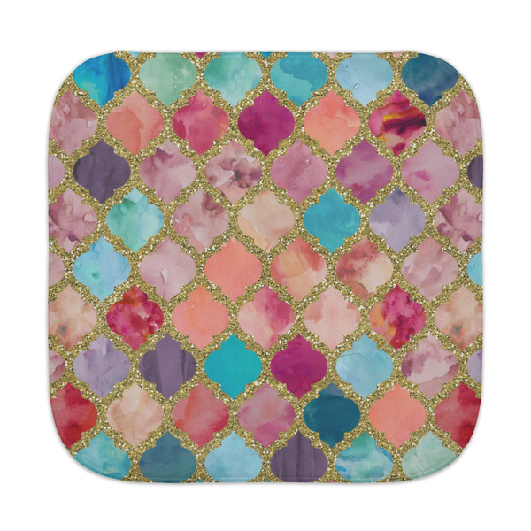 Custom Glitter Moroccan Watercolor Face Towel