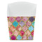 Glitter Moroccan Watercolor French Fry Favor Box - Front View