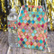 Glitter Moroccan Watercolor Gable Favor Box - In Context