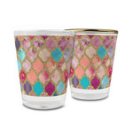 Glitter Moroccan Watercolor Glass Shot Glass - 1.5 oz