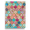 Glitter Moroccan Watercolor House Flags - Double Sided - FRONT