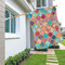 Glitter Moroccan Watercolor House Flags - Single Sided - LIFESTYLE