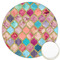 Glitter Moroccan Watercolor Icing Circle - Large - Front