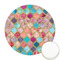 Glitter Moroccan Watercolor Icing Circle - Medium - Front