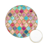 Glitter Moroccan Watercolor Printed Cookie Topper - 2.15"