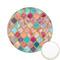 Glitter Moroccan Watercolor Icing Circle - Small - Front