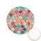 Glitter Moroccan Watercolor Icing Circle - XSmall - Front