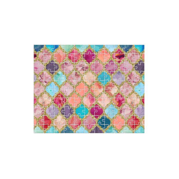 Custom Glitter Moroccan Watercolor 110 pc Jigsaw Puzzle