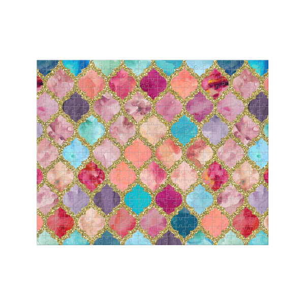 Custom Glitter Moroccan Watercolor 500 pc Jigsaw Puzzle