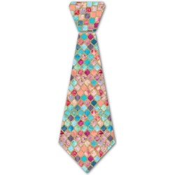 Glitter Moroccan Watercolor Iron On Tie - 4 Sizes