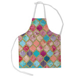 Glitter Moroccan Watercolor Kid's Apron - Small