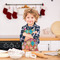 Glitter Moroccan Watercolor Kid's Aprons - Small - Lifestyle
