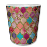 Glitter Moroccan Watercolor Plastic Tumbler 6oz