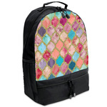 Glitter Moroccan Watercolor Backpacks - Black