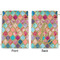 Glitter Moroccan Watercolor Large Laundry Bag - Front & Back View