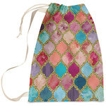 Glitter Moroccan Watercolor Laundry Bag